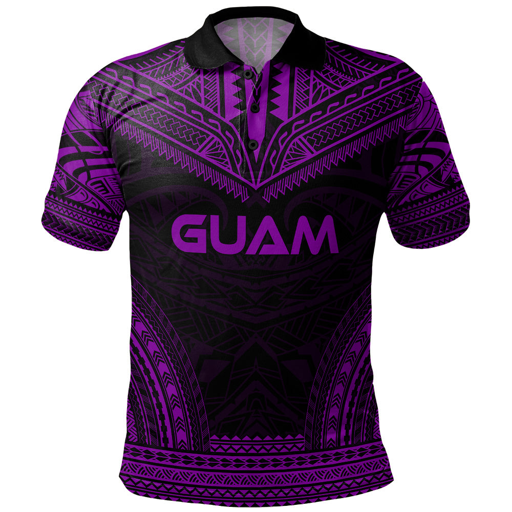 Guam Polo Shirt Custom Personalised Polynesian Chief Tattoo