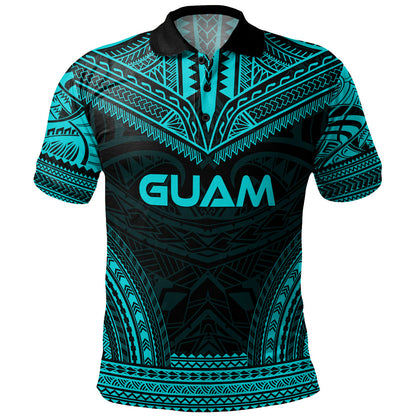 Guam Polo Shirt Custom Personalised Polynesian Chief Tattoo