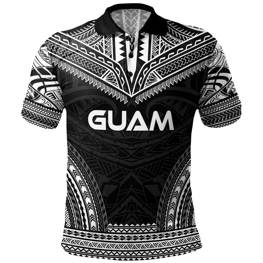 Guam Polo Shirt Custom Personalised Polynesian Chief Tattoo