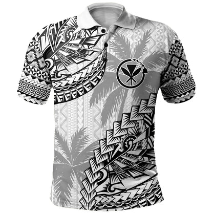 Hawaii Polo Shirt Custom Personalised Polynesian Pattern Palm Tree