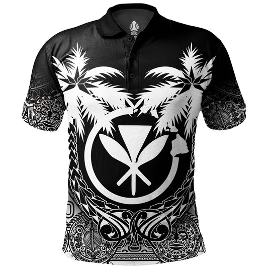Hawaii Polo Shirt Polynesian Coconut
