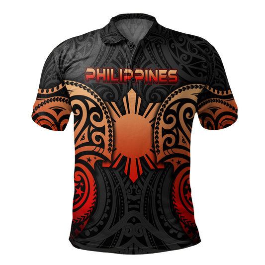 Philippines Filipinos Polo Shirt Custom Personalised Spirit Red Version
