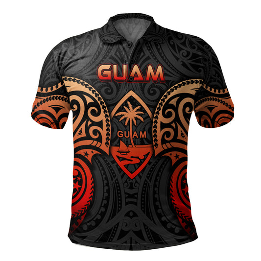 Guam Polo Shirt Custom Personalised Spirit Red Version