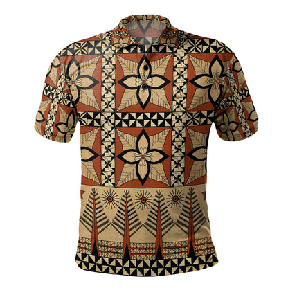 Tonga Polo Shirt Tapa Motif