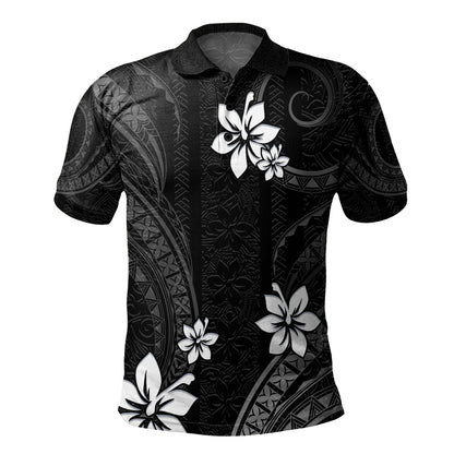 Hawaii Polo Shirt Polynesian Pattern Plumeria