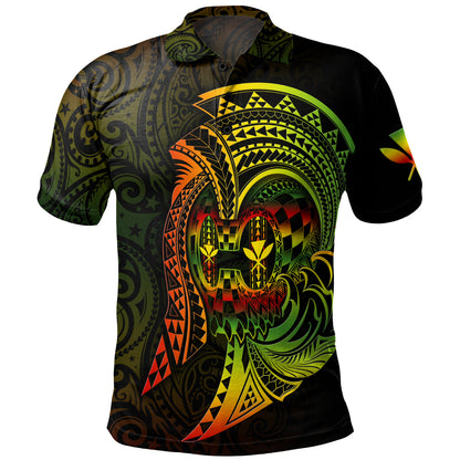 Hawaii Polo Shirt Custom Personalised Reggae Kanaka Warrior