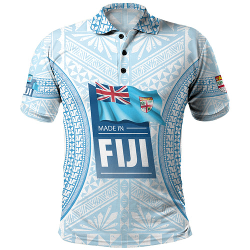 Fiji Polo Shirt Fijian Tapa Style