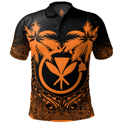 Hawaii Polo Shirt Polynesian Coconut