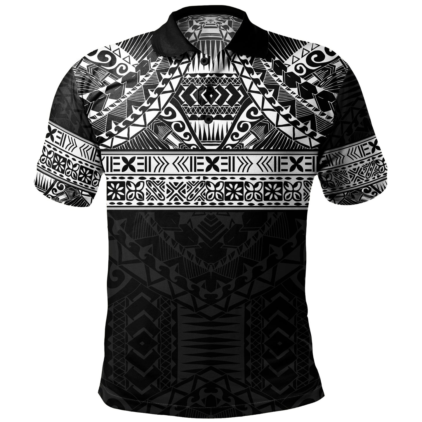 Polynesian Polo Shirt Traditional Tribal Tattoos