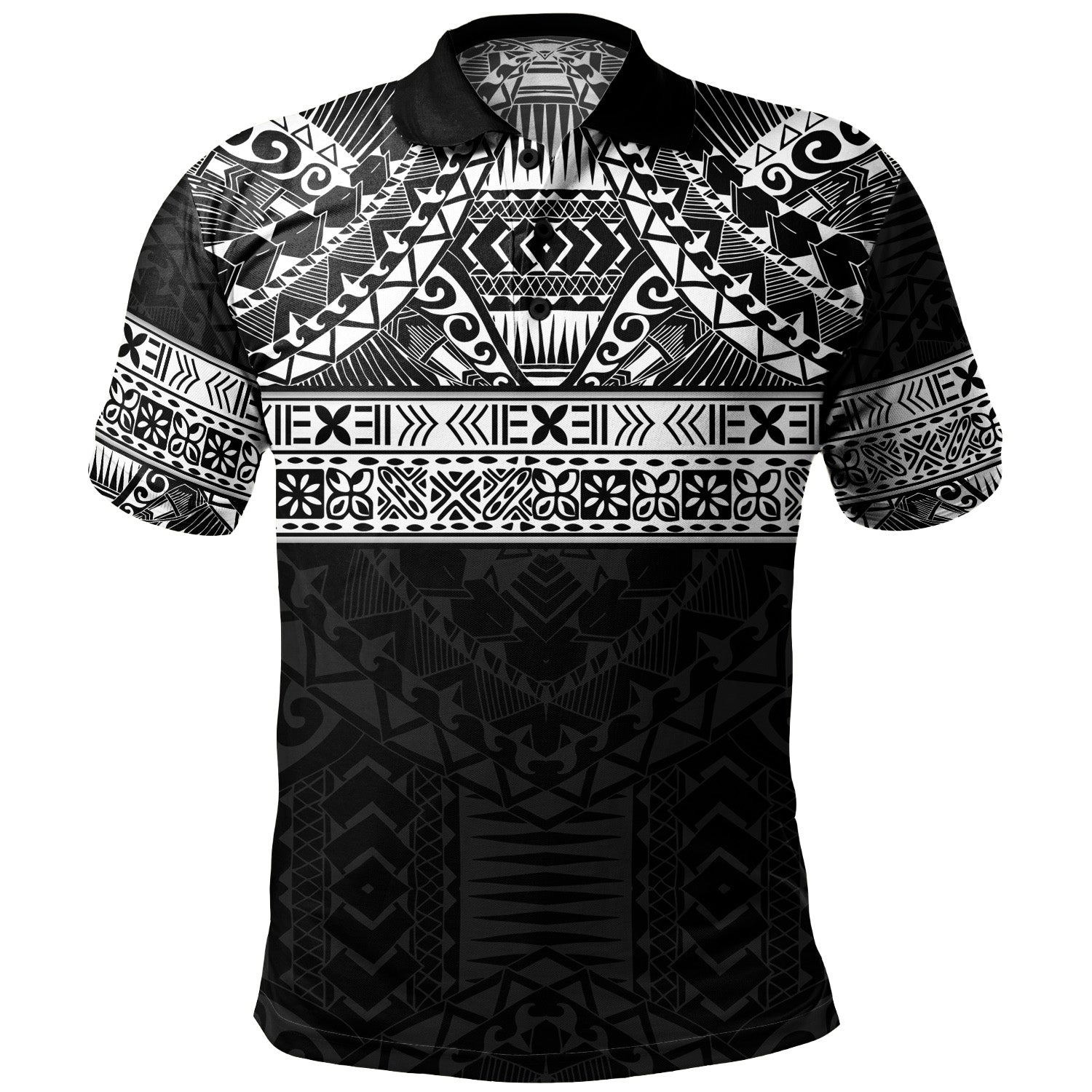 Polynesian Polo Shirt Traditional Tribal Tattoos