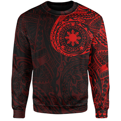 Philippines Filipinos Polynesian Tattoo Style Sweatshirt