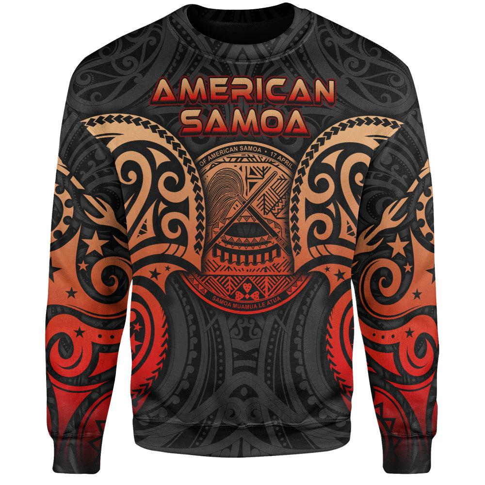 American Samoa Sweatshirt Custom Personalised Spirit Red Version