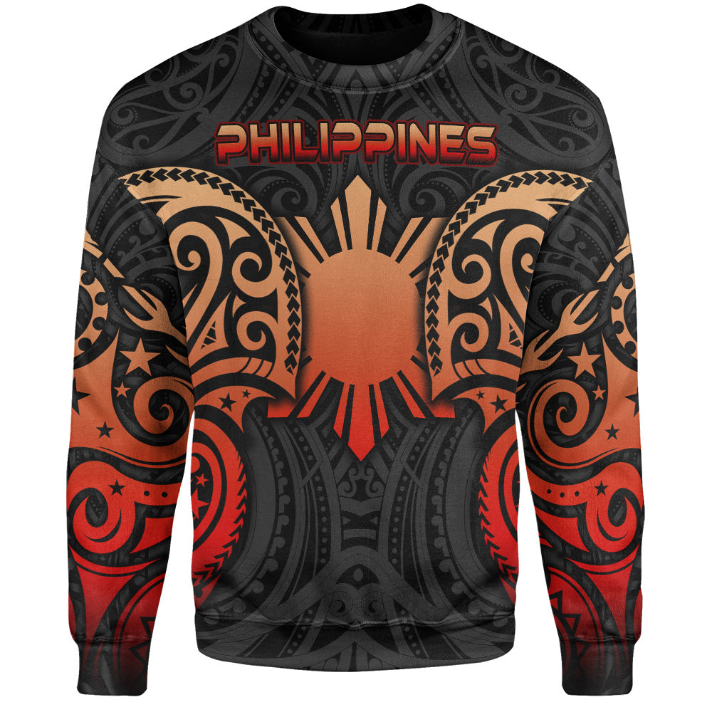Philippines Filipinos Sweatshirt Custom Personalised Spirit Red Version