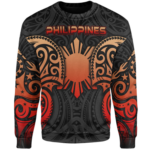 Philippines Filipinos Sweatshirt Custom Personalised Spirit Red Version