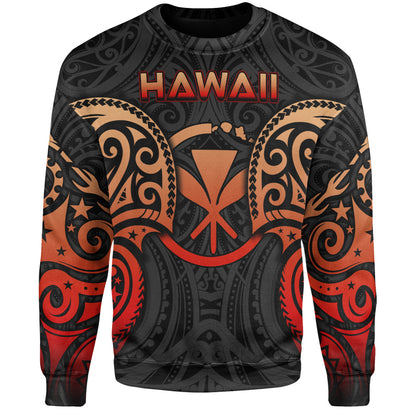 Hawaii Sweatshirt Custom Personalised Spirit Red Version