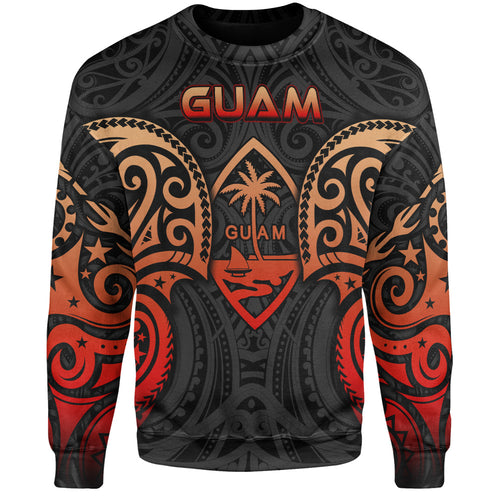 Guam Sweatshirt Custom Personalised Spirit Red Version