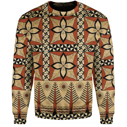 Tonga Sweatshirt Tapa Motif