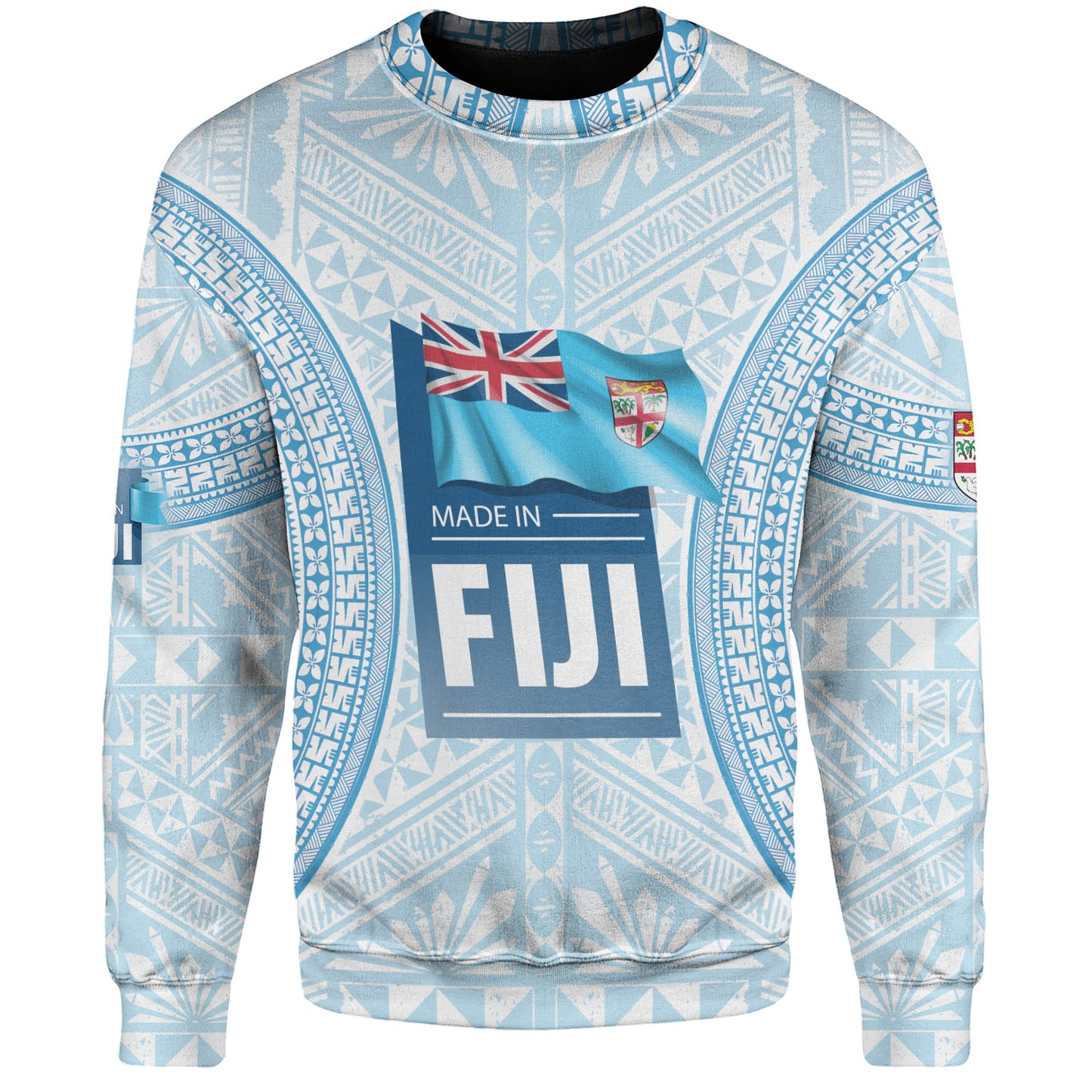 Fiji Sweatshirt Fijian Tapa Style