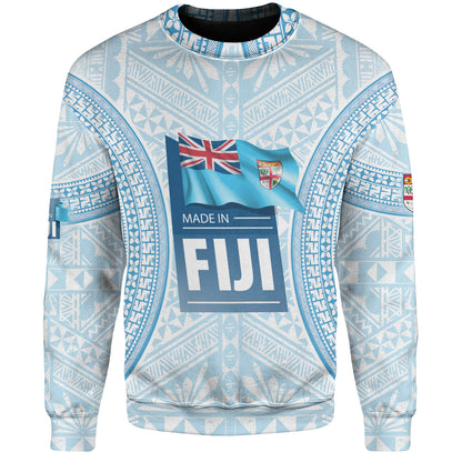 Fiji Sweatshirt Fijian Tapa Style