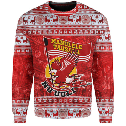 American Samoa Sweatshirt Nu'uuli Christmas Style