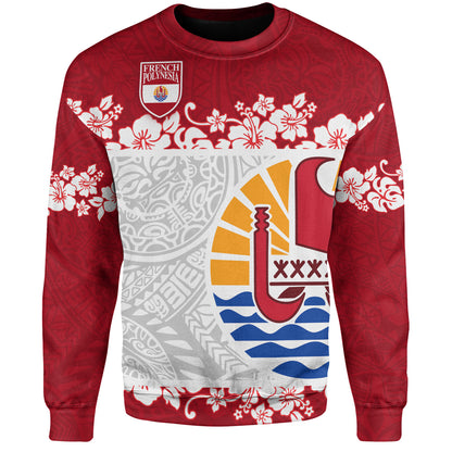 French Polynesia Sweatshirt Seal With Plumeria Flowers Polynesia Patterns