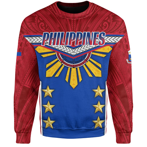 Philippines Filipinos Sweatshirt Half-Up Style Flag