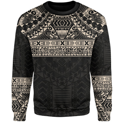 Polynesian Sweatshirt Traditional Tribal Tattoos