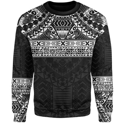 Polynesian Sweatshirt Traditional Tribal Tattoos
