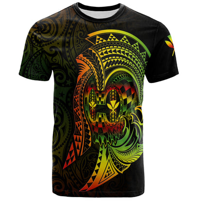 Hawaii T-Shirt Custom Personalised Reggae Kanaka Warrior