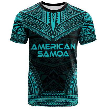 American Samoa T-Shirt Custom Personalised Polynesian Chief Tattoo