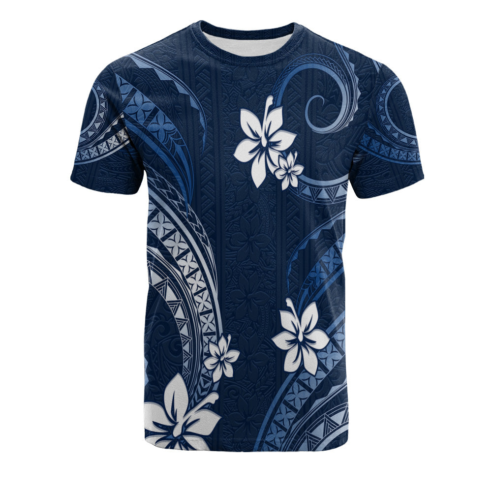 Hawaii T-Shirt Polynesian Pattern Plumeria