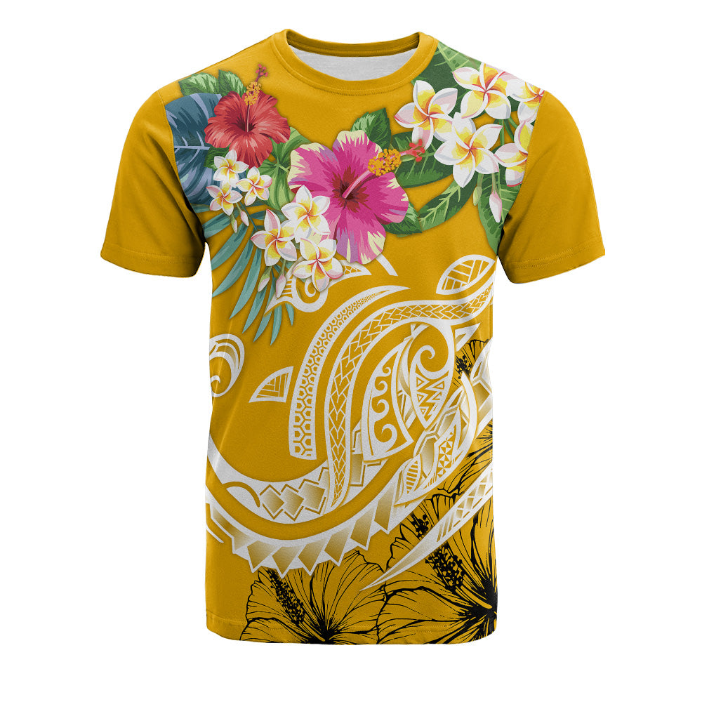 Polynesian T-Shirt Summer Plumeria