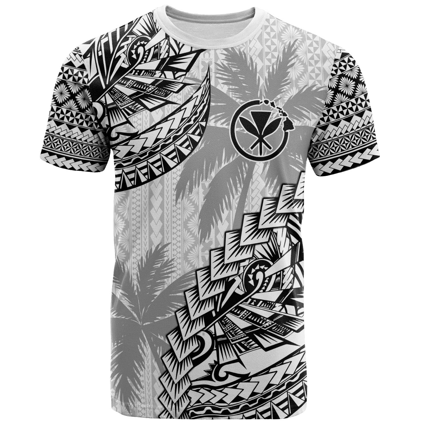 Hawaii T-Shirt Custom Personalised Polynesian Pattern Palm Tree