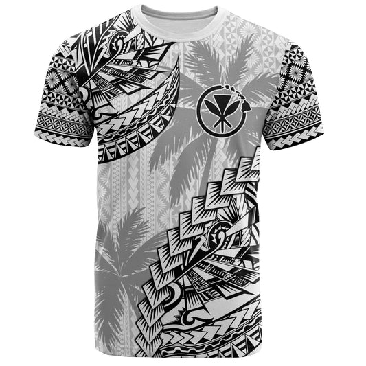 Hawaii T-Shirt Custom Personalised Polynesian Pattern Palm Tree