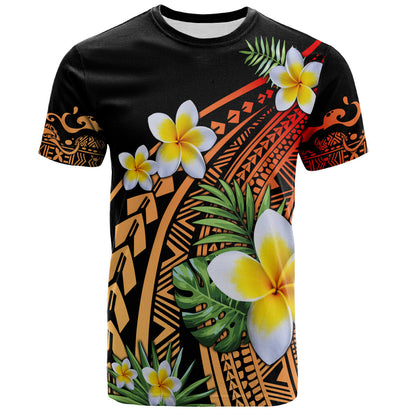Philippines Filipinos T-Shirt Plumeria Polynesian Pattern