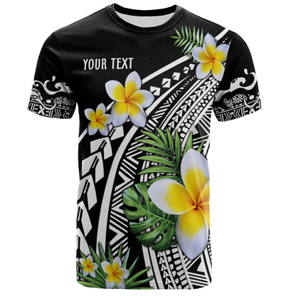 Hawaii T-Shirt Plumeria Polynesian Pattern