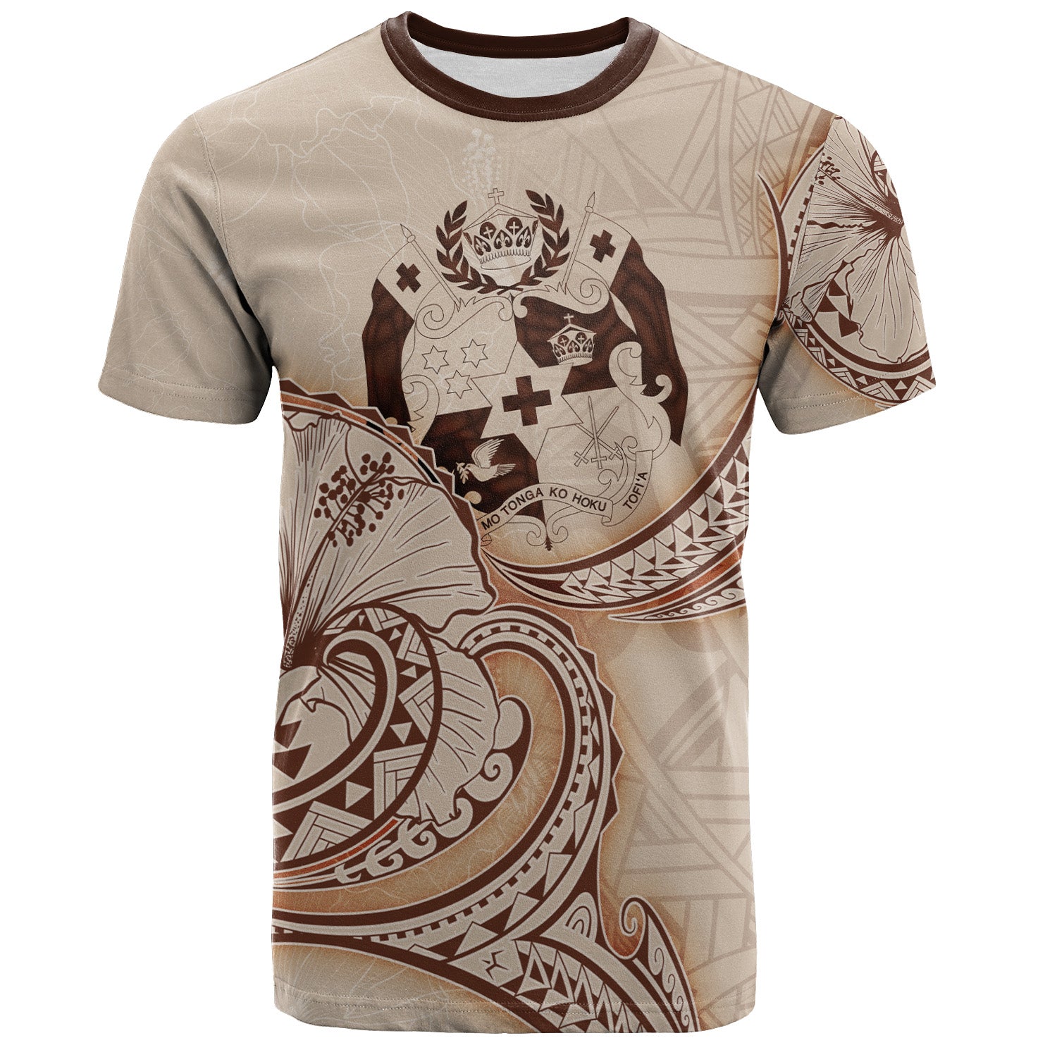 Tonga T-Shirt Hibiscus Flowers Vintage Style