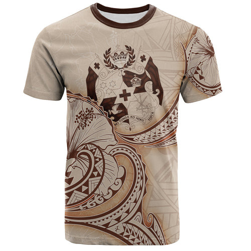 Tonga T-Shirt Hibiscus Flowers Vintage Style