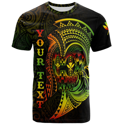 Hawaii T-Shirt Custom Personalised Reggae Kanaka Warrior