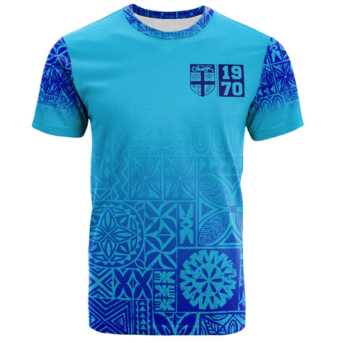 Fiji T-Shirt Fiji Independence 1970 Tapa Style (Ver 2)