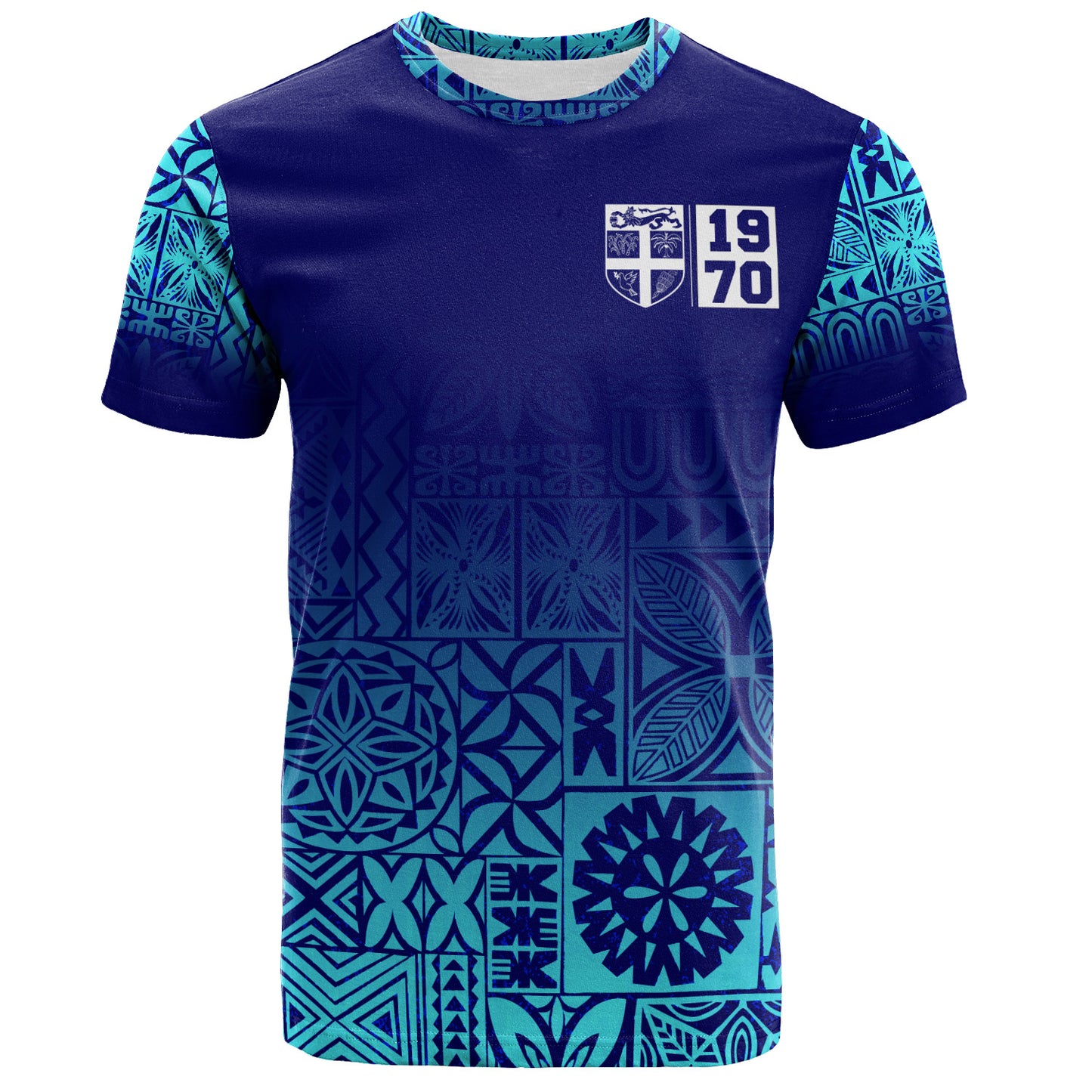 Fiji T-Shirt Fiji Independence 1970 Tapa Style