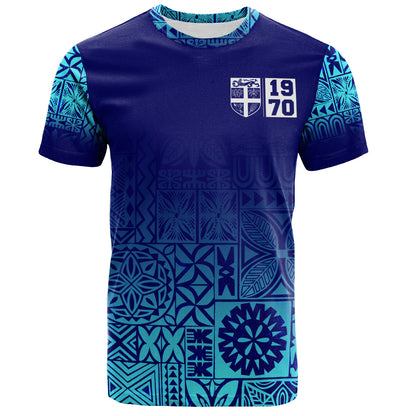 Fiji T-Shirt Fiji Independence 1970 Tapa Style
