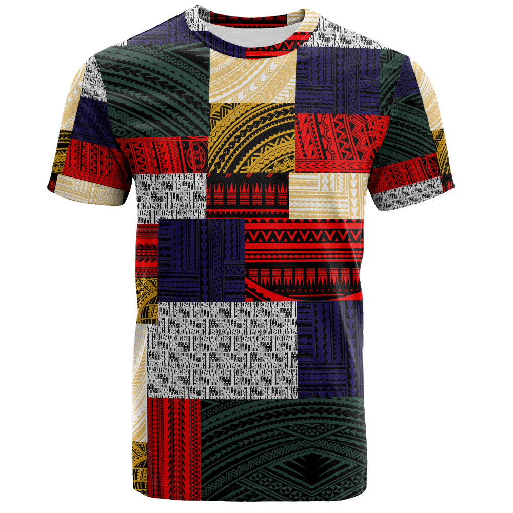 Polynesian T-Shirt Retro Patchwork