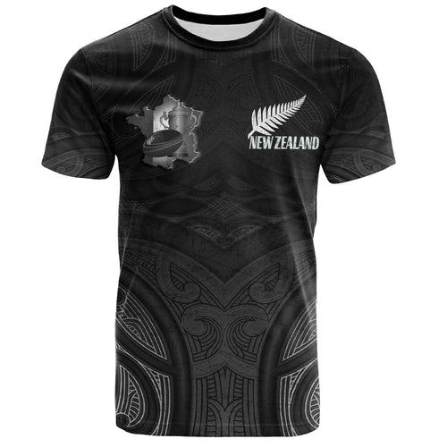 New Zealand T-Shirt Rugby Ball Style