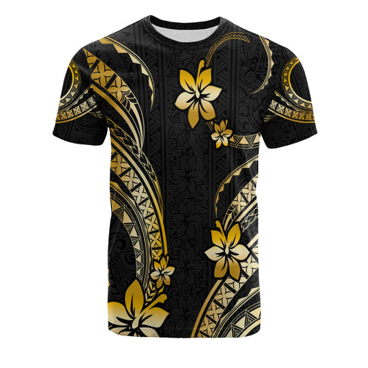 Hawaii T-Shirt Polynesian Pattern Plumeria