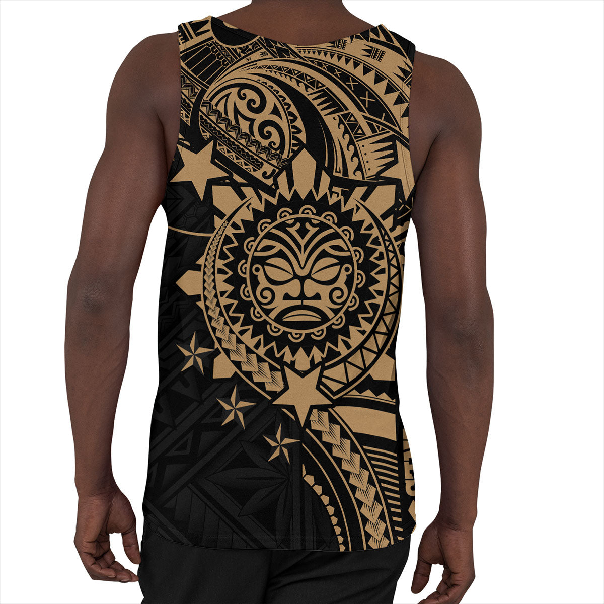 Philippines Filipinos Tank Top - Proud To Be Filipino Tribal Sun Batok Gold Style