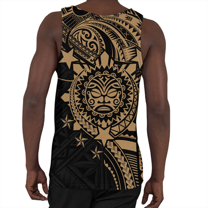 Philippines Filipinos Tank Top - Proud To Be Filipino Tribal Sun Batok Gold Style