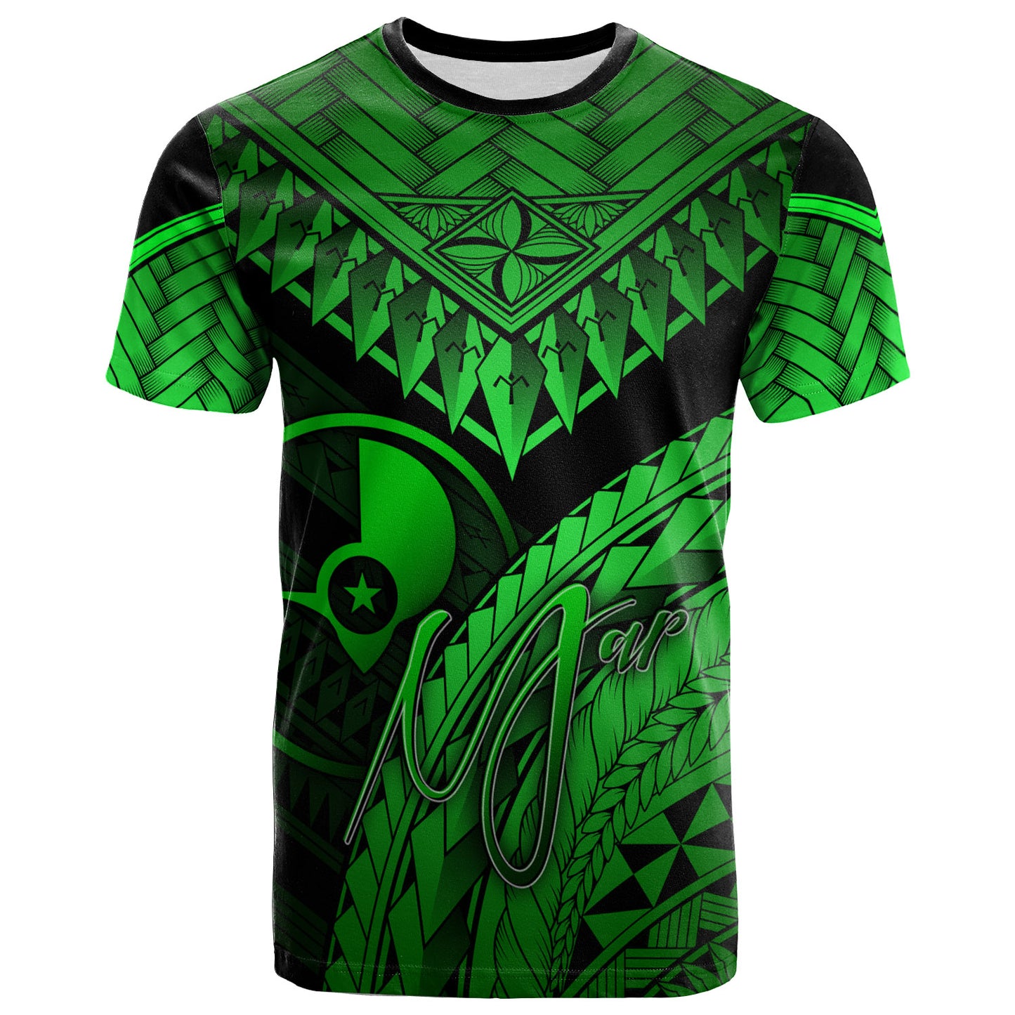 Yap Custom Personalised T-Shirt - Polynesian Necklace and Lauhala