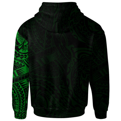 Polynesian Hoodie - Kanaka Maoli Flag Polynesian Tattoo Style Special