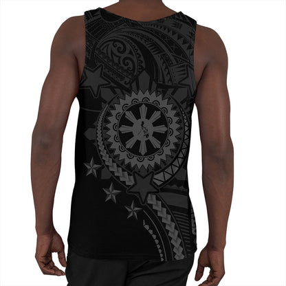Philippines Filipinos Tank Top - Proud To Be Filipino Tribal Sun Batok Grey Style